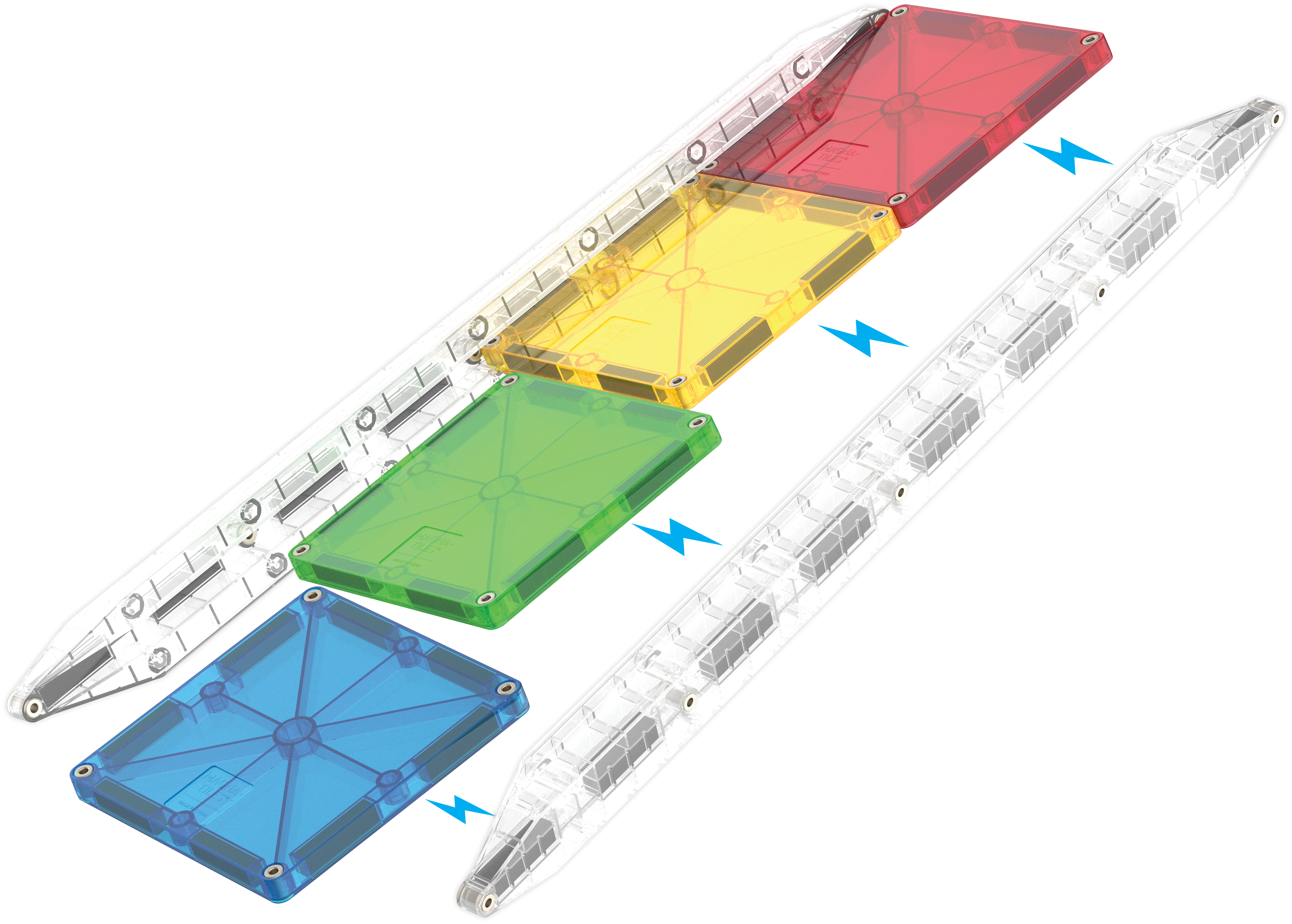 MAGNA-TILES® - Rail Racers - 33 Parça