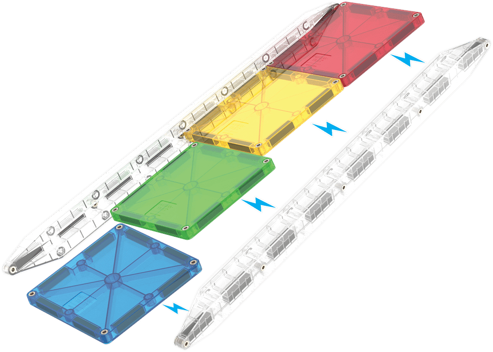 MAGNA-TILES® - Rail Racers Manyetik Bloklar - 33 Parça