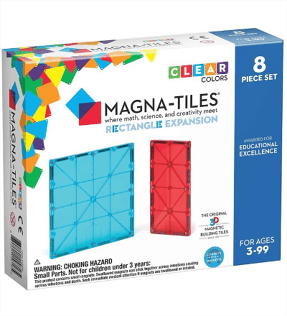 MAGNA-TILES® - Rectangle Expansion Manyetik Bloklar - 8 Parça