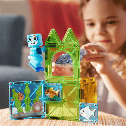 MAGNA-TILES® - Shark Dive Manyetik Bloklar - 13 Parça