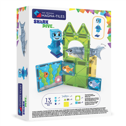MAGNA-TILES® - Shark Dive Manyetik Bloklar - 13 Parça