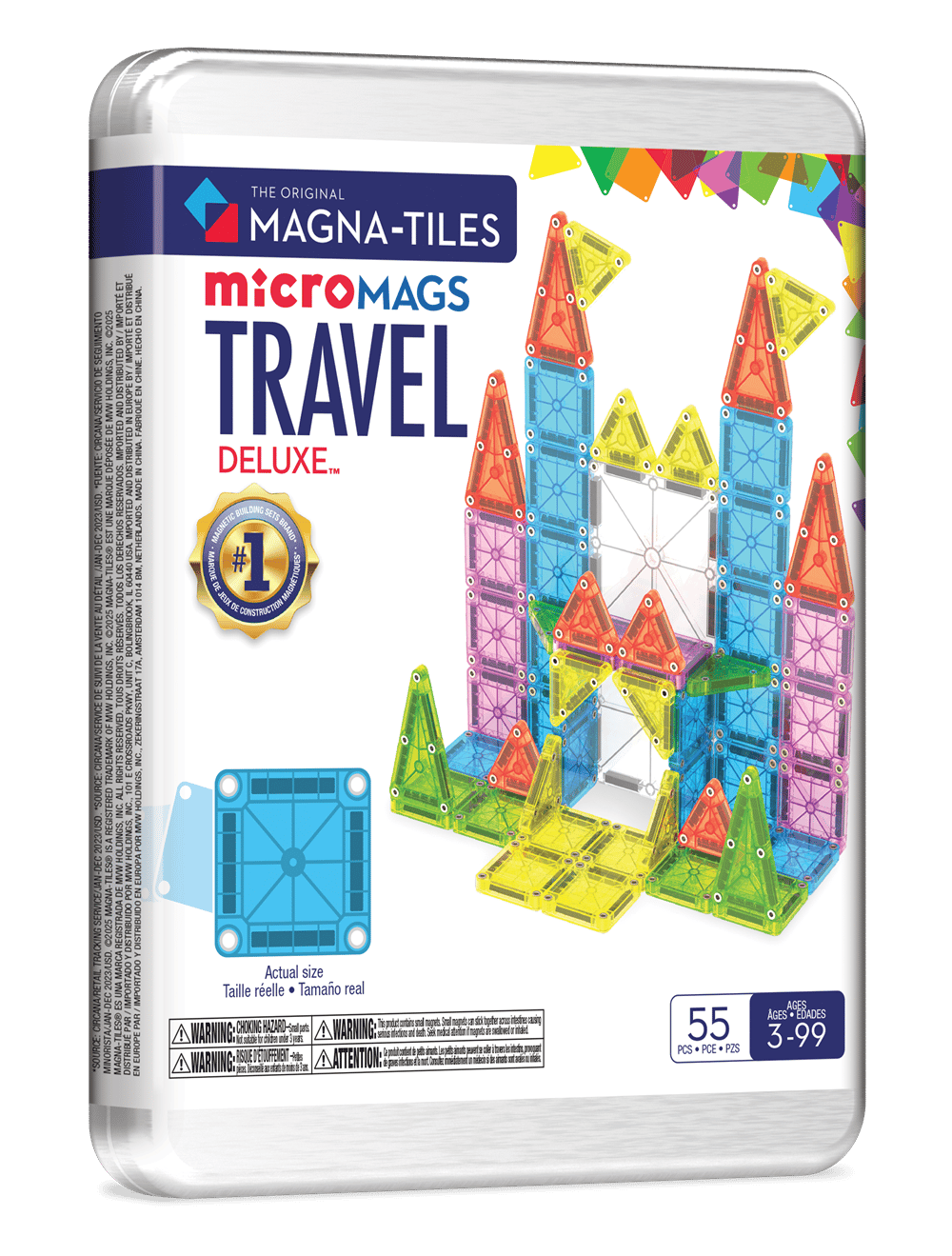 MAGNA-TILES® - Travel Set - Seyahat Seti Manyetik Bloklar - 55 Parça