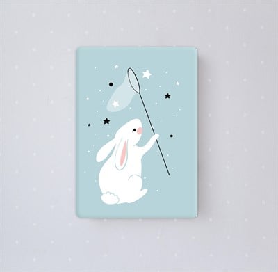 Mavi Tavşan Kanvas Tablo