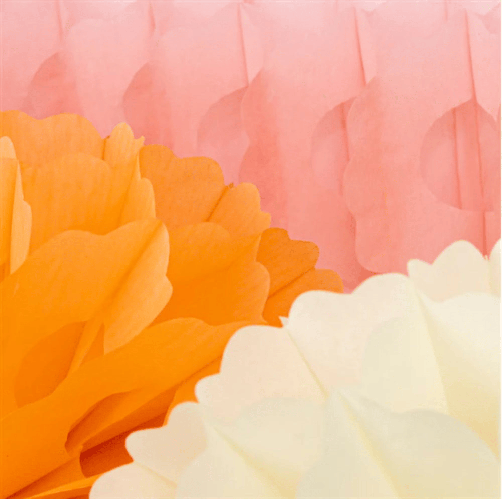 Meri Meri - 3 Pink Honeycomb Garlands - Pembe Petek Asılan Süsler - 3Lü