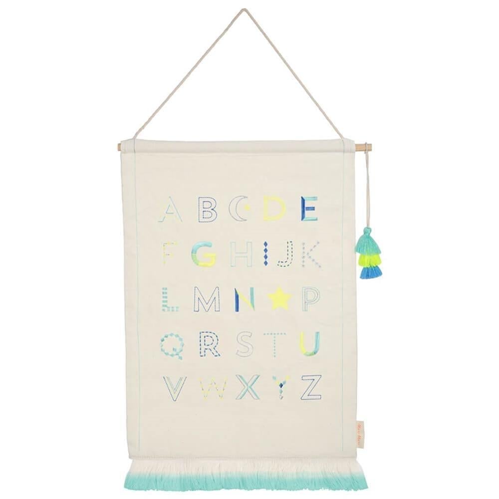 Meri Meri - Alfabe Duvar Süsü - Mavi