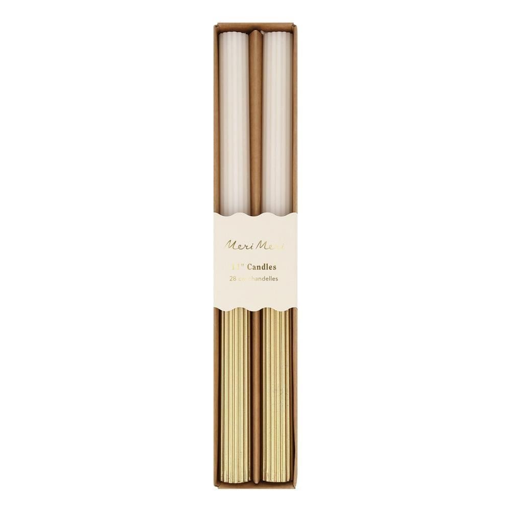 Meri Meri - Altın Kaplamalı Şamdan Mumu - 2 Adet