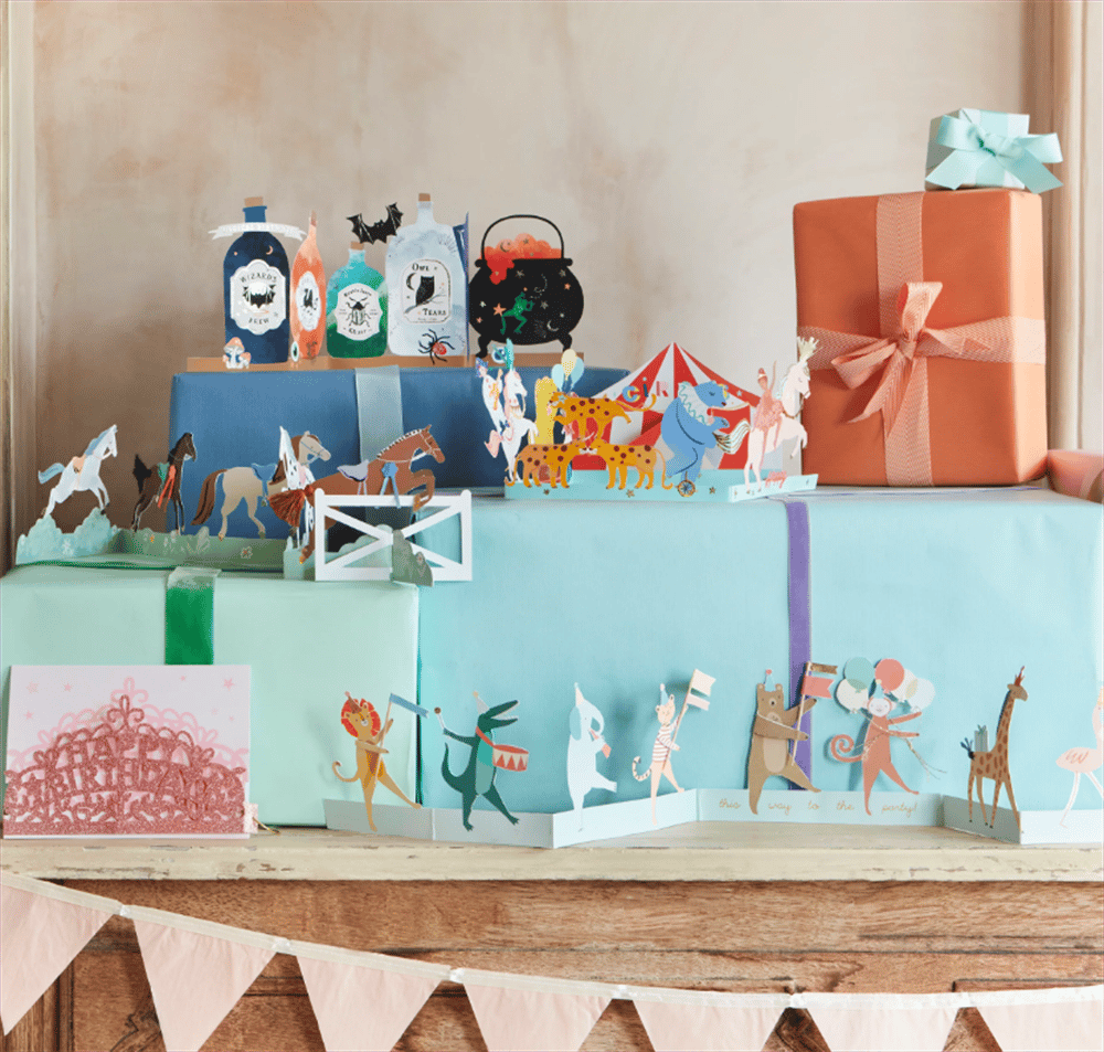 Meri Meri - Animal Parade Concertina Card - Hayvanlar Geçit Töreni Tebrik Kartı