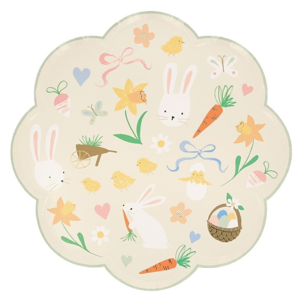 Meri Meri - Bahar Sembollü Tabaklar (L) (8'Li)