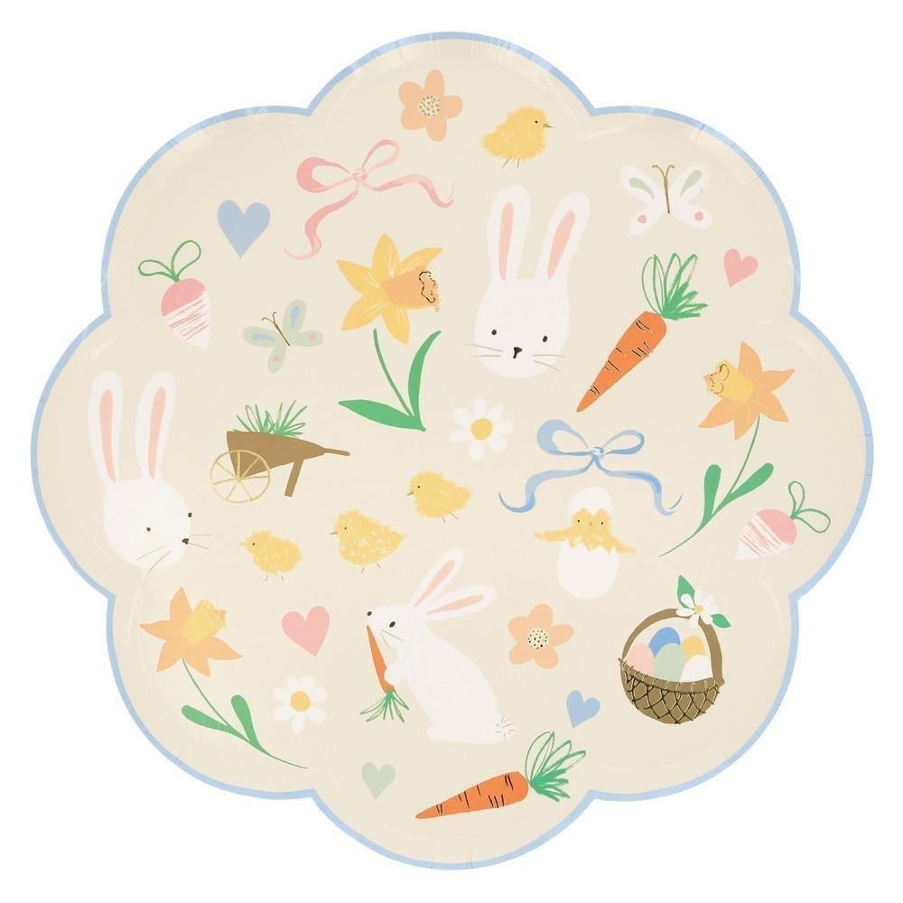 Meri Meri - Bahar Sembollü Tabaklar (L) (8'Li)