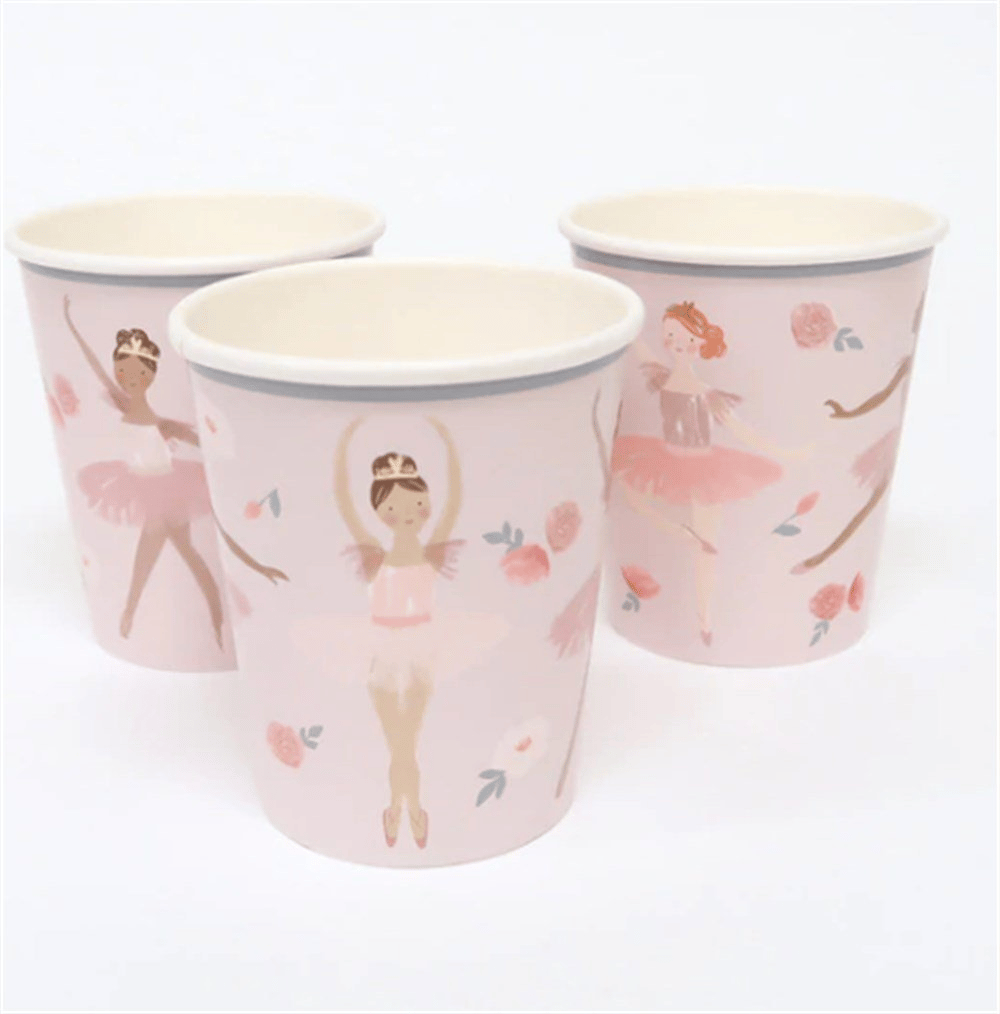 Meri Meri - Ballet Cups - Balerin Bardaklar - 8'Li