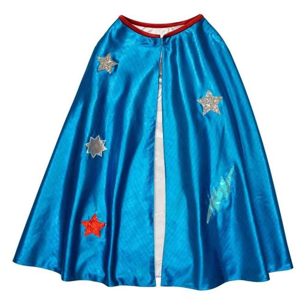 Meri Meri - Blue Superhero Cape Dress Up - Mavi Pelerinli Süper Kahraman Kostümü