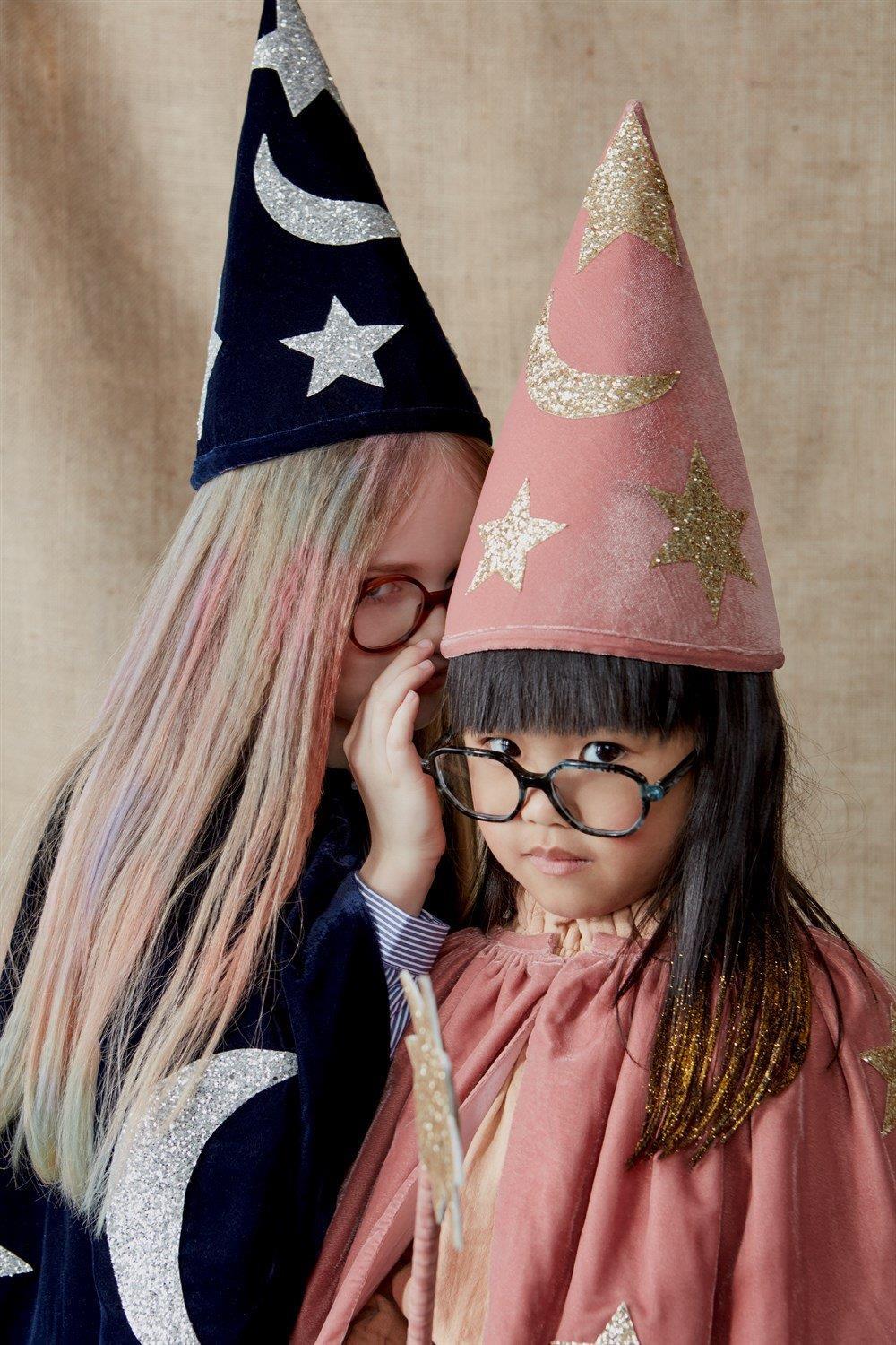 Meri Meri - Blue Velvet Wizard Costume - Mavi Büyücü Kostümü