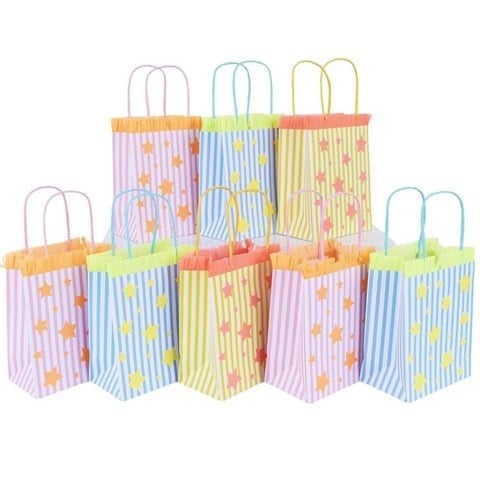 Meri Meri - Bright Star Party Bags - Parlak Yıldız Parti Çantaları - 8 Adet