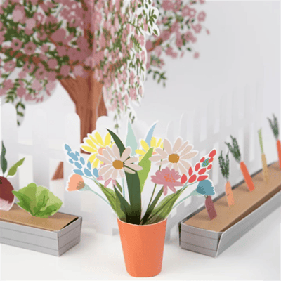 Meri Meri - Bunny Paper Play Garden - Tavşan Oyun Bahçesi