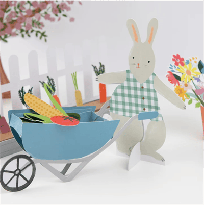 Meri Meri - Bunny Paper Play Garden - Tavşan Oyun Bahçesi
