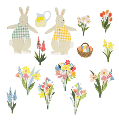 Meri Meri - Bunny Paper Play Garden - Tavşan Oyun Bahçesi