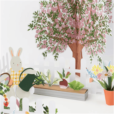 Meri Meri - Bunny Paper Play Garden - Tavşan Oyun Bahçesi