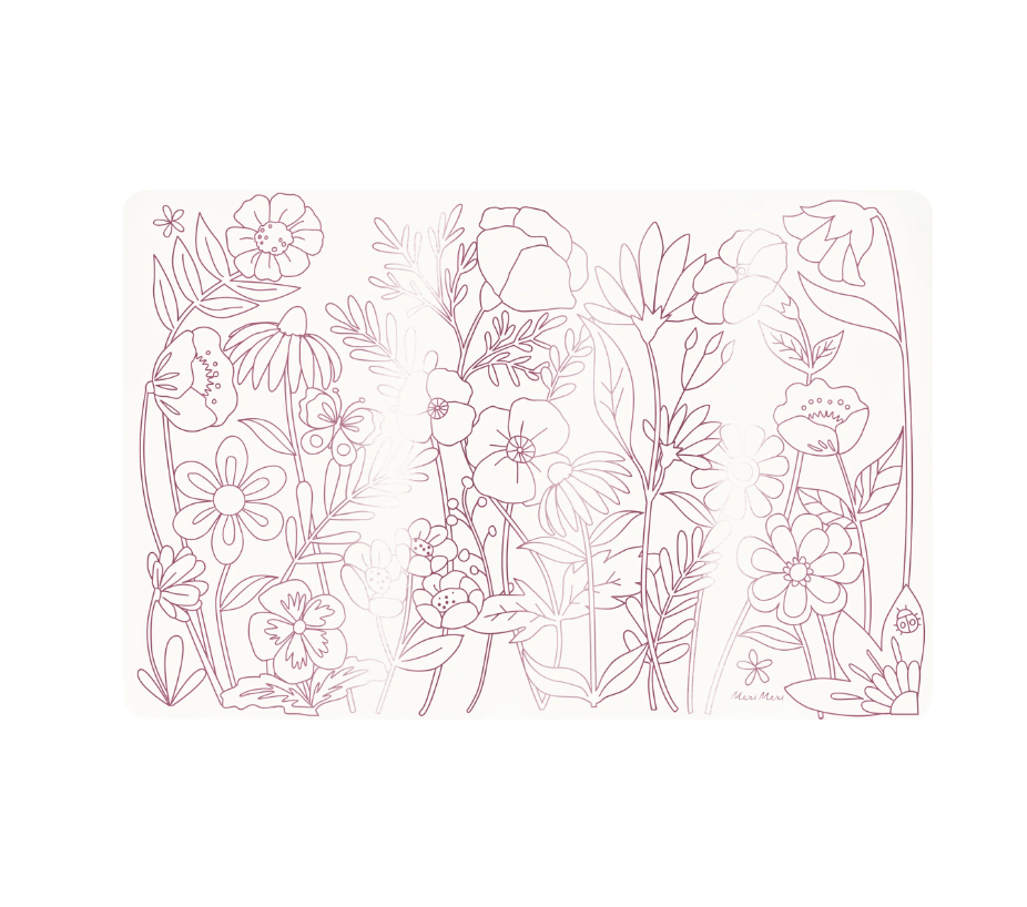 Meri Meri - Butterflies & Flowers Colouring Placemats - Kelebekler & Çiçekler Boyama Amerikan Servisleri (x8)