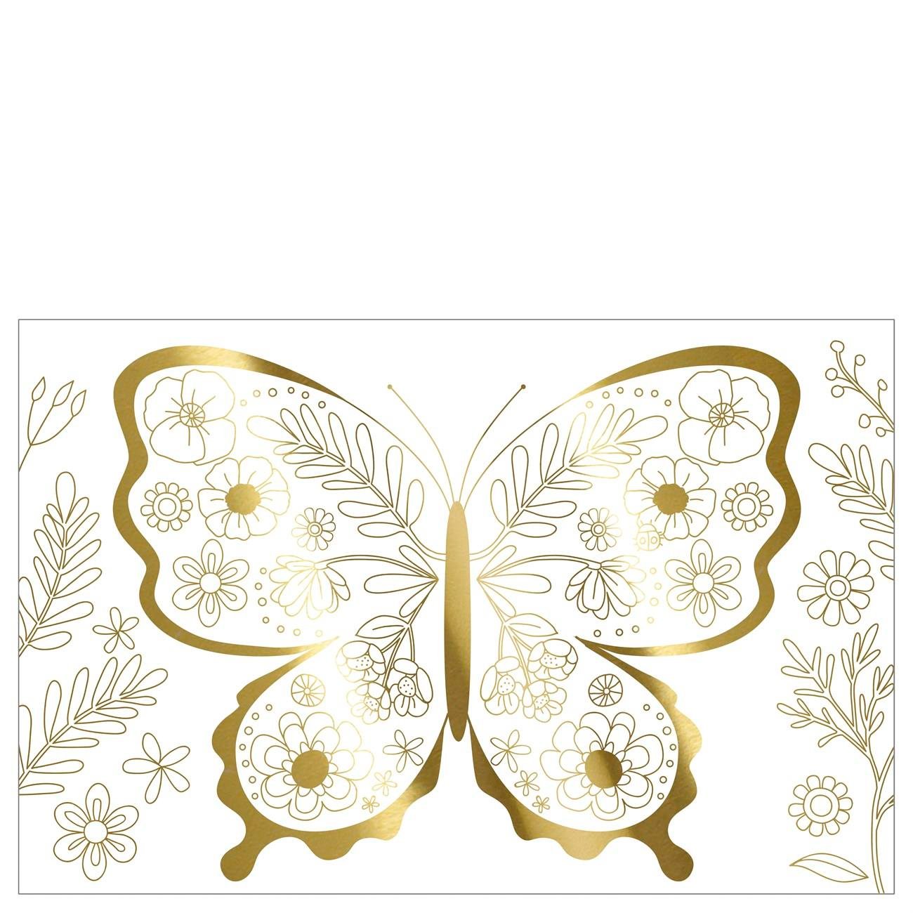 Meri Meri - Butterfly Colouring Posters - Kelebek Boyamalı Poster