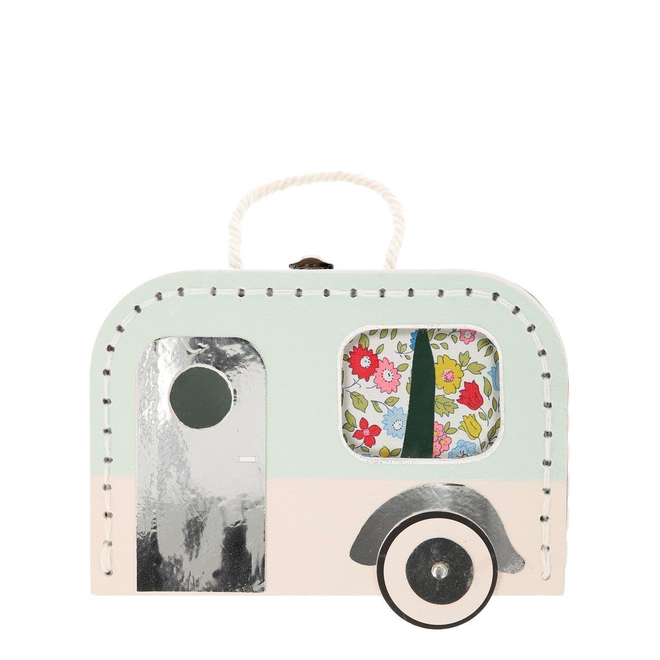 Meri Meri - Caravan Bunny Mini Suitcase Doll - Mini Karavan Oyuncaklı Çanta