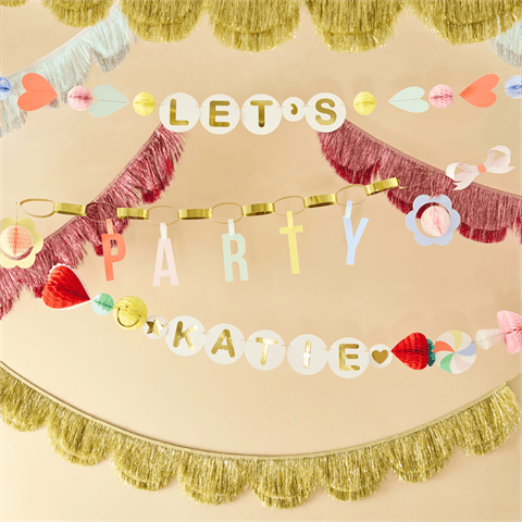 Meri Meri - Charm Party Garland Set - Charm Parti Asılan Süs Seti