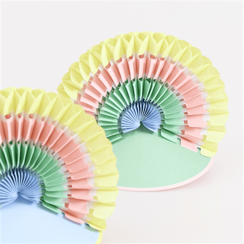 Meri Meri - Charm Party Rainbow Party Hats - Charm Parti Gökkuşağı Parti Şapkaları - 6 Adet