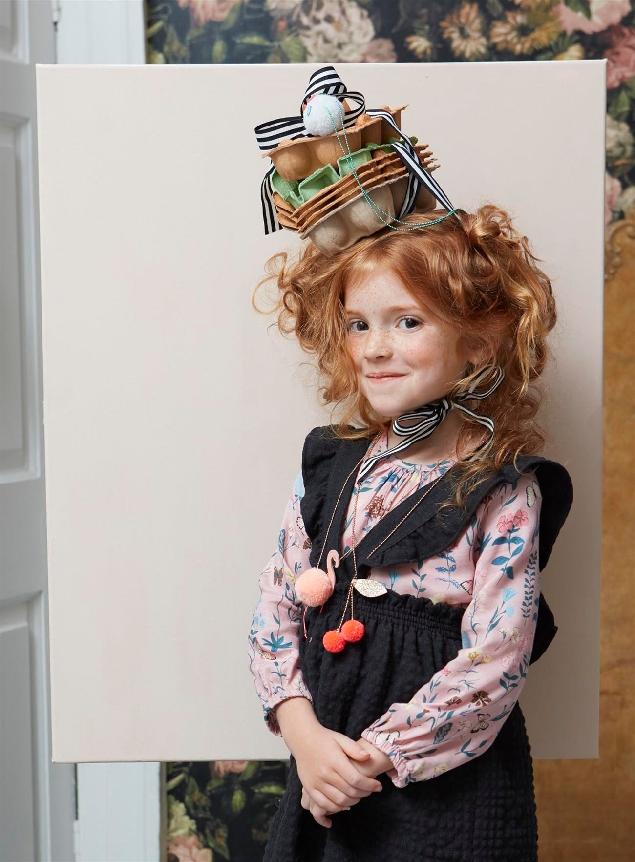 Meri Meri - Cherry Pompom Necklace - Ponpon Kiraz Kolye