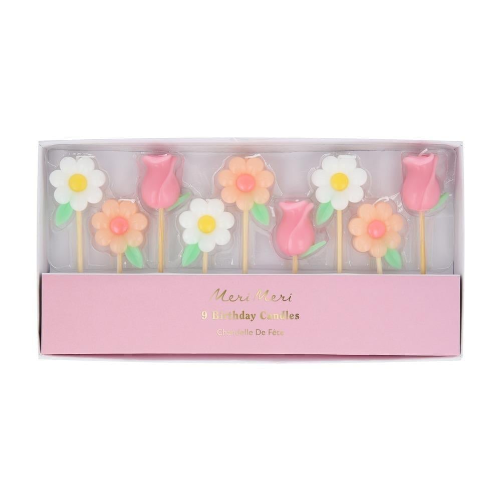 Meri Meri - Çiçek Mumlar - 9 Adet