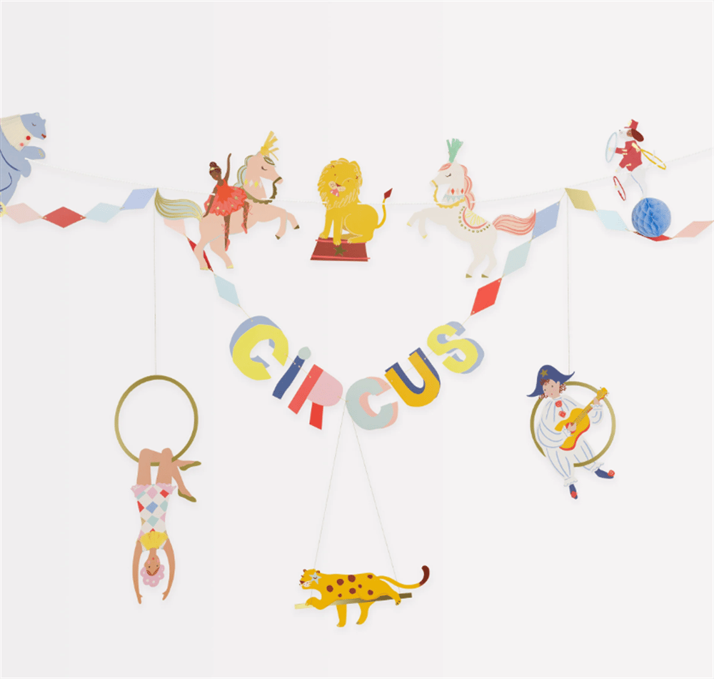 Meri Meri - Circus Garland - Sirk Asılan Süs