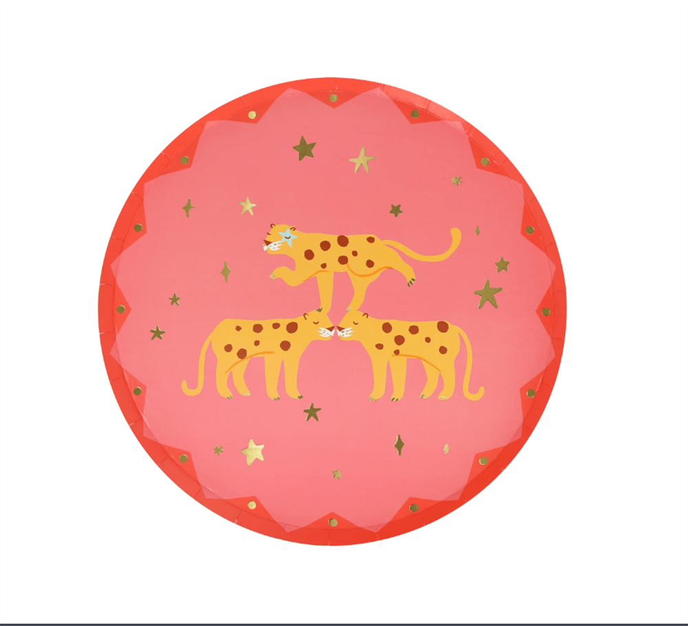 Meri Meri - Circus Side Plates - Sirk Tabaklar (M) (X8)