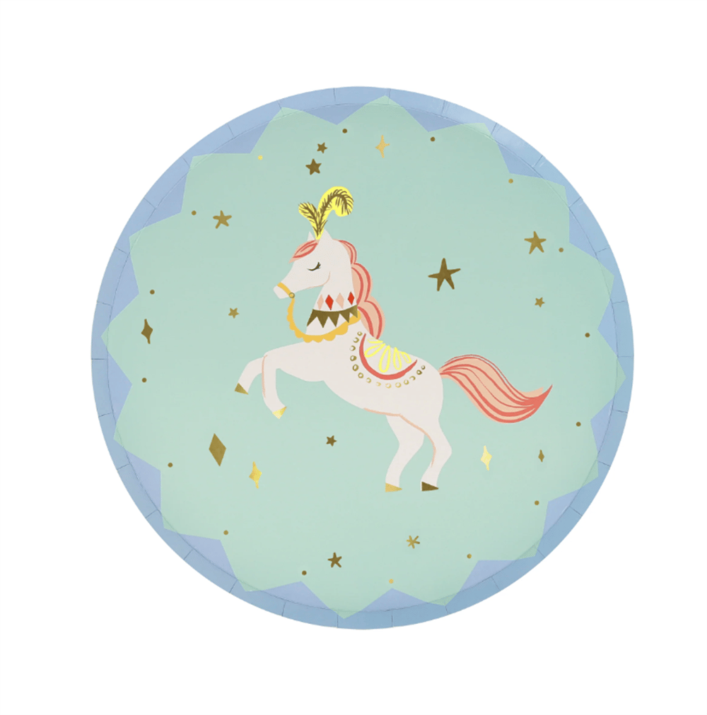 Meri Meri - Circus Side Plates - Sirk Tabaklar (M) (X8)