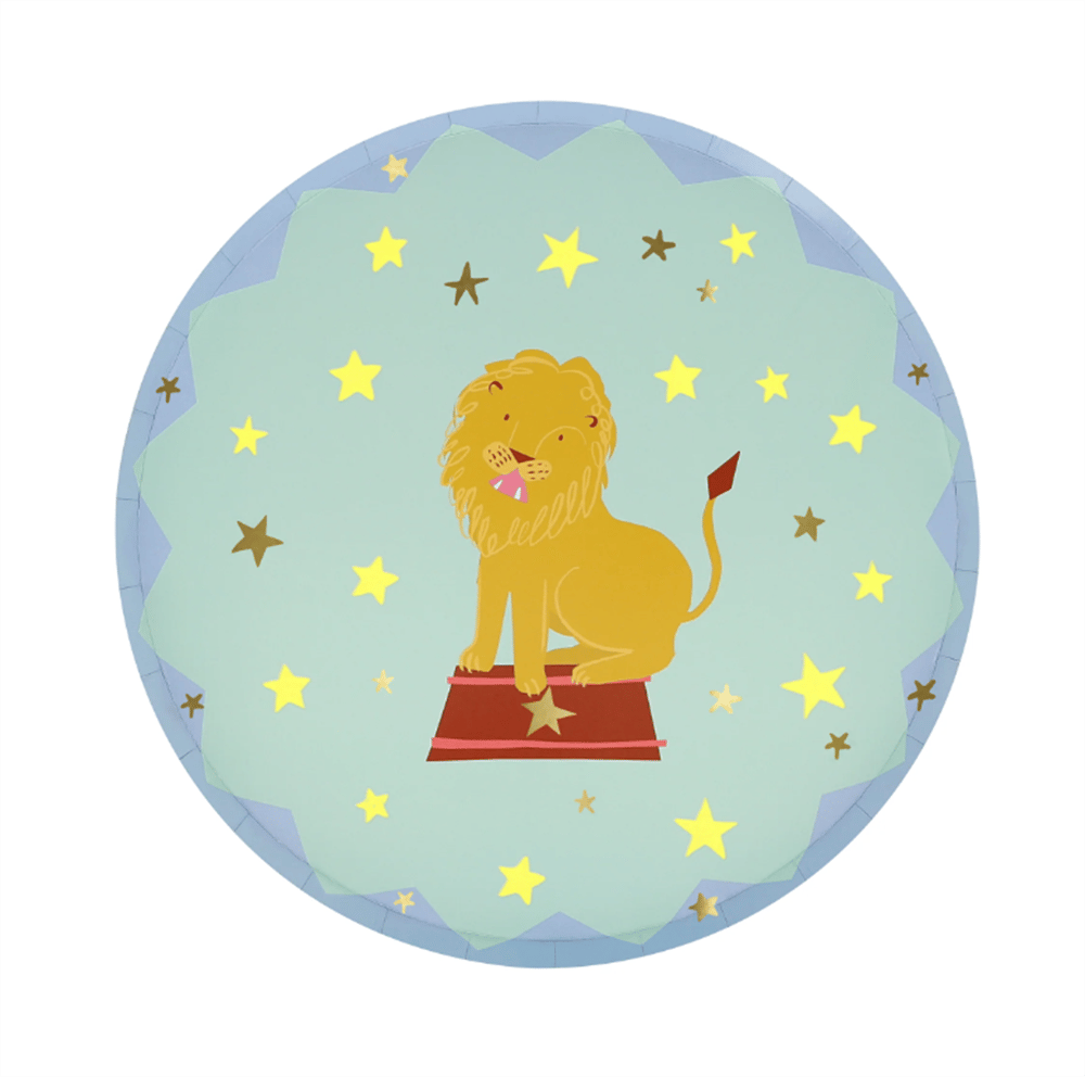 Meri Meri - Circus Side Plates - Sirk Tabaklar (M) (X8)