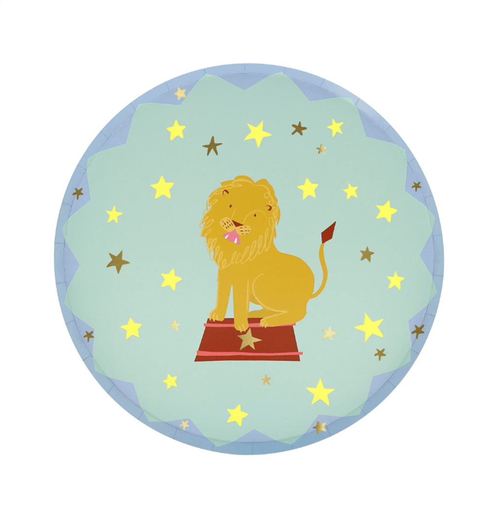 Meri Meri - Circus Side Plates - Sirk Tabaklar (M) (X8)
