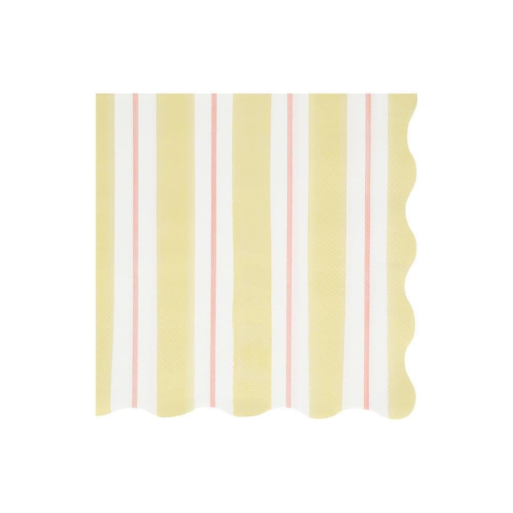 Meri Meri - Çizgili Peçeteler - L - 16 Adet