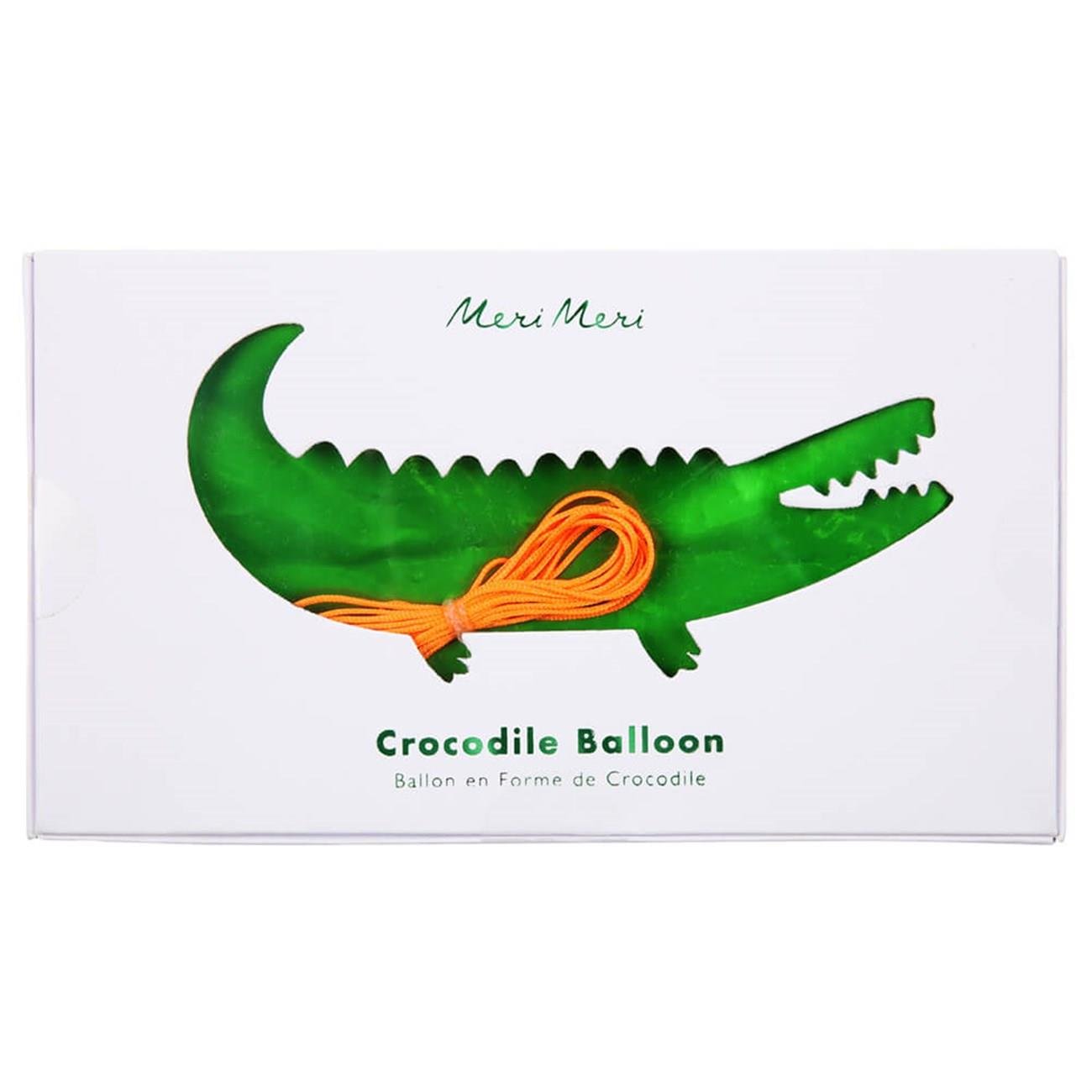 Meri Meri - Crocodile Foil Balloon - Timsah Folyo Balon