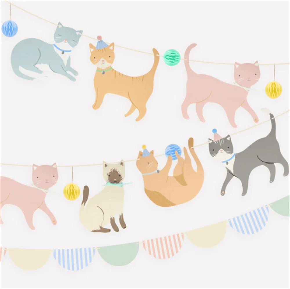 Meri Meri - Cute Kittens Garland - Yavru Kediler Asılan Süs