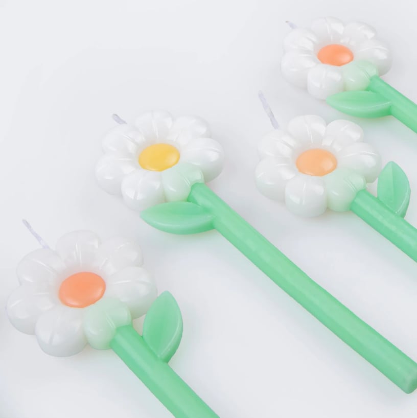 Meri Meri - Daisy Candles - Papatya Mumlar (x6)