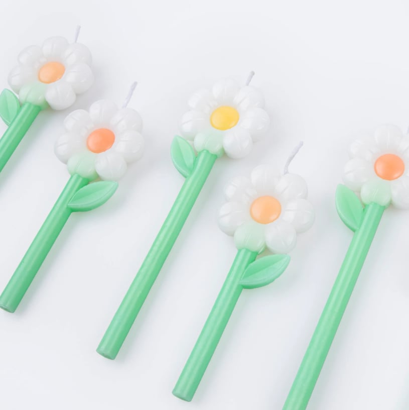Meri Meri - Daisy Candles - Papatya Mumlar (x6)