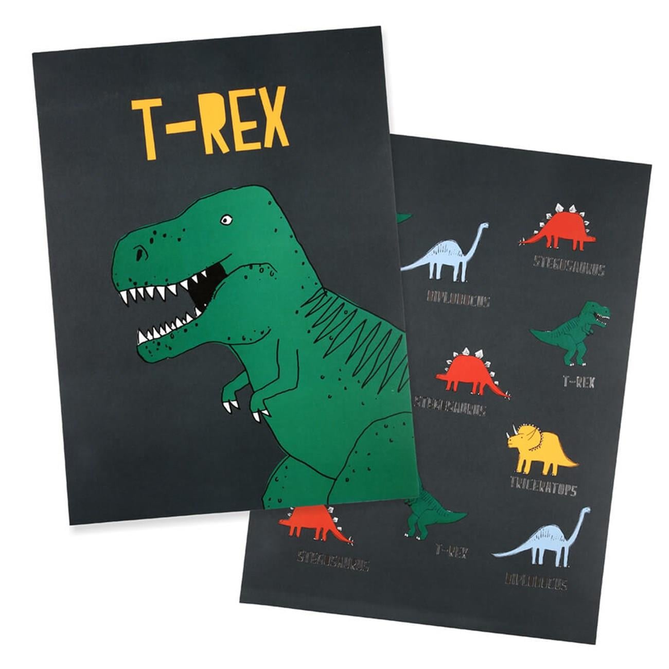 Meri Meri - Dinosaur Art Prints - Dinozor Poster
