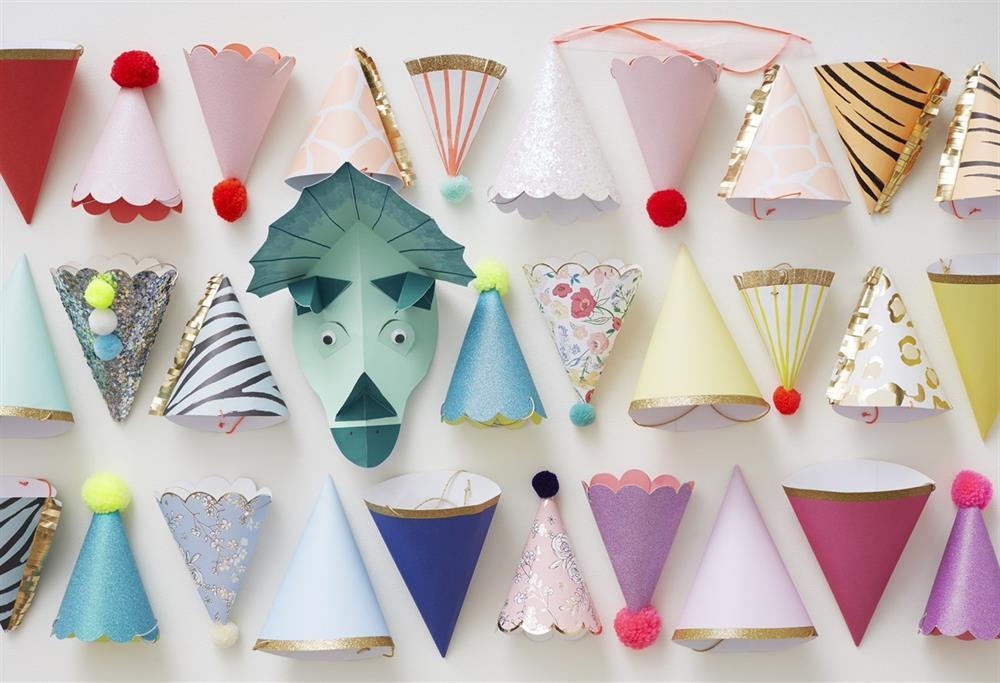 Meri Meri - Dinosaur Party Hats - Dinozor Parti Şapkaları