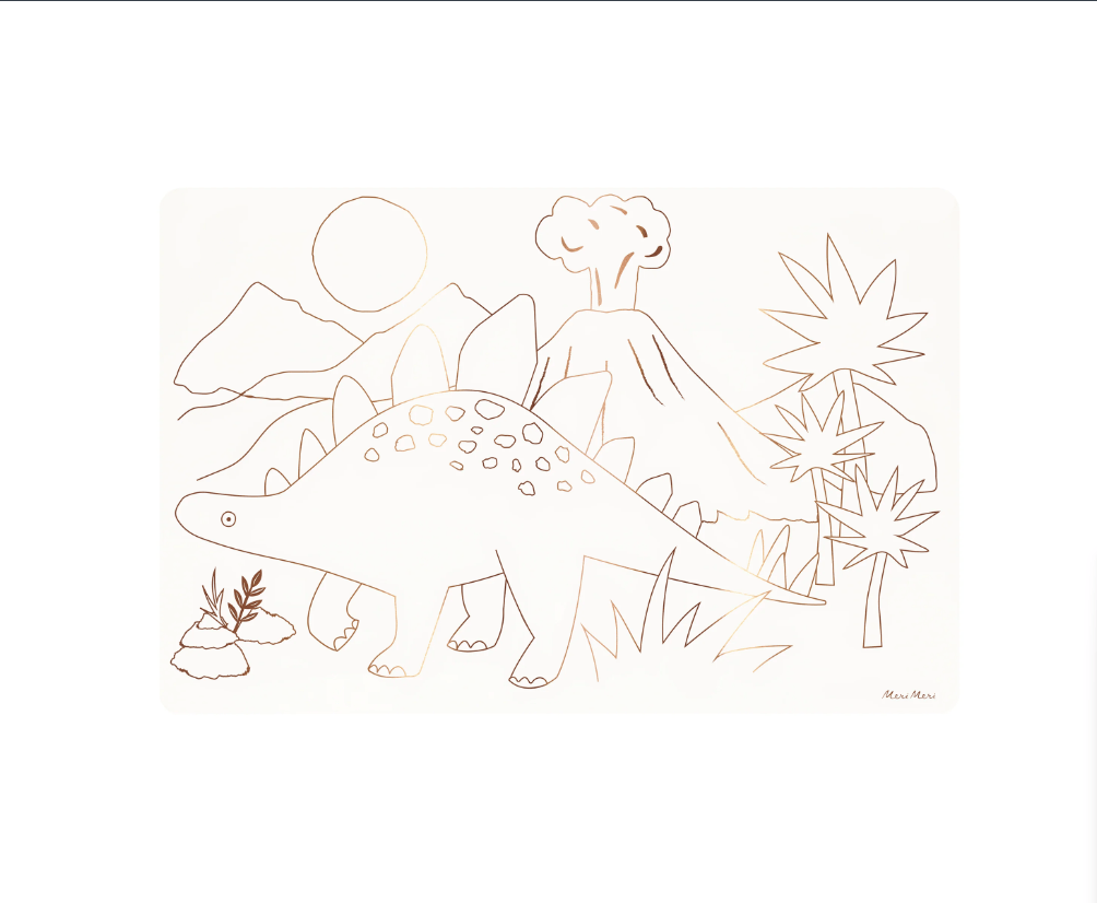 Meri Meri - Dinosaurs Colouring Placemats - Dinozorlar Boyama Amerikan Servisleri (x8)