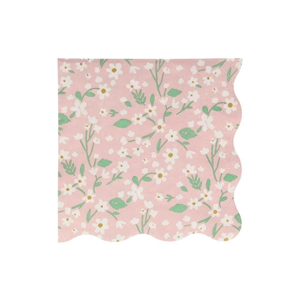 Meri Meri - Ditsy Floral Napkins - Çiçekli Peçeteler - L - 20'Li
