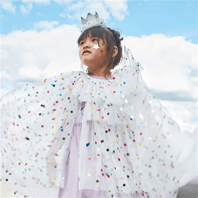 Meri Meri - Dotty Collared Cape - Noktalı Pelerin