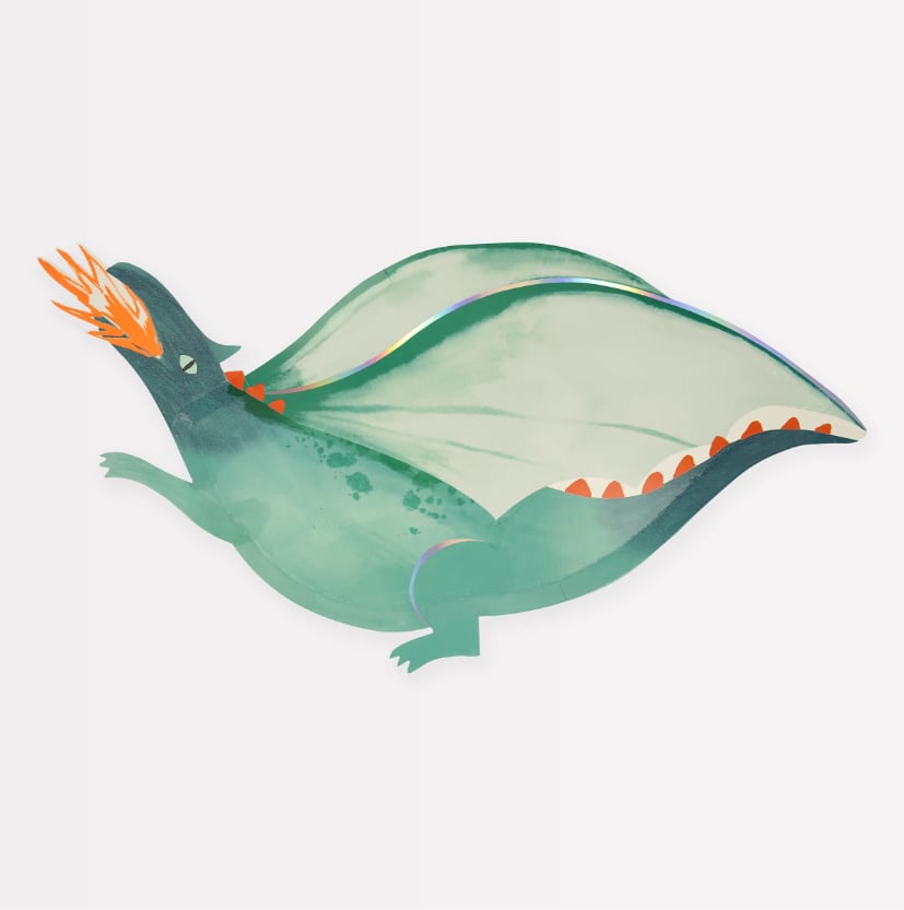 Meri Meri - Dragon Platter - Dragon Servis Tabakları (x4)