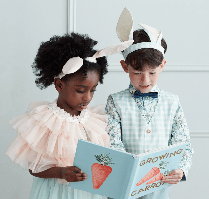 Meri Meri - Ekose Tavşan Kostüm Seti / 3-6 Yaş