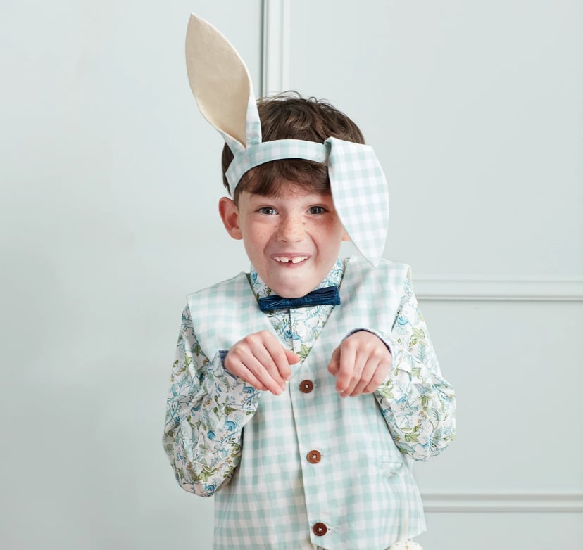 Meri Meri - Ekose Tavşan Kostüm Seti / 3-6 Yaş