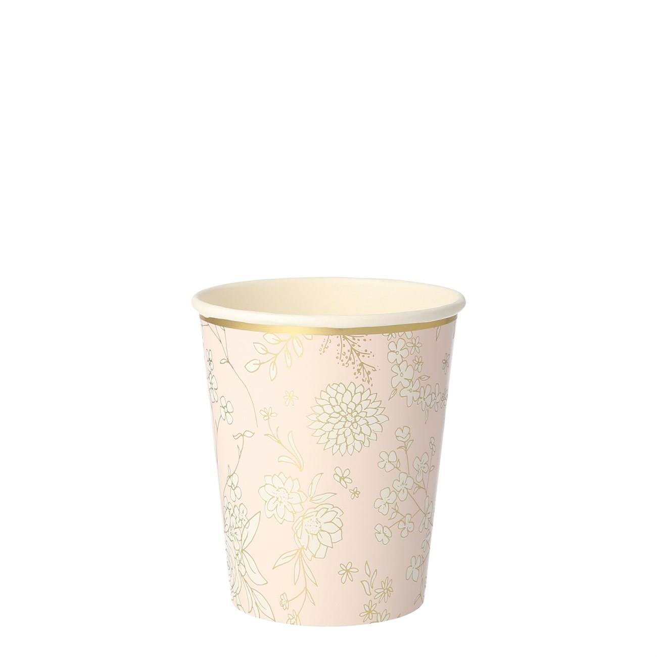 Meri Meri - English Garden Party Cups - English Garden Bardak - 8'li