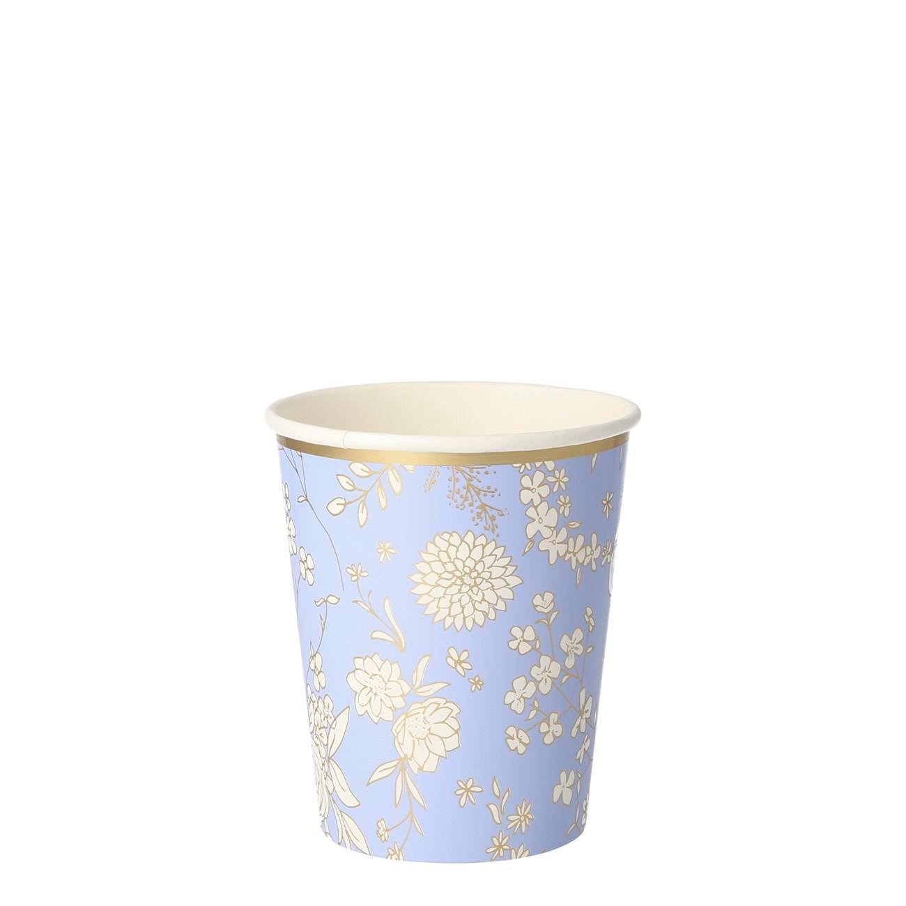 Meri Meri - English Garden Party Cups - English Garden Bardak - 8'li