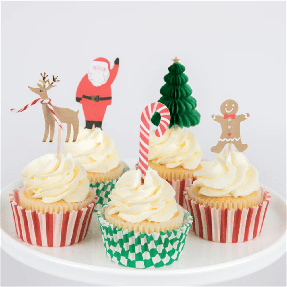 Meri Meri - Festive House Cupcake Kit - Yeni Yıl Evi Cupcake Kit (24'Lü)