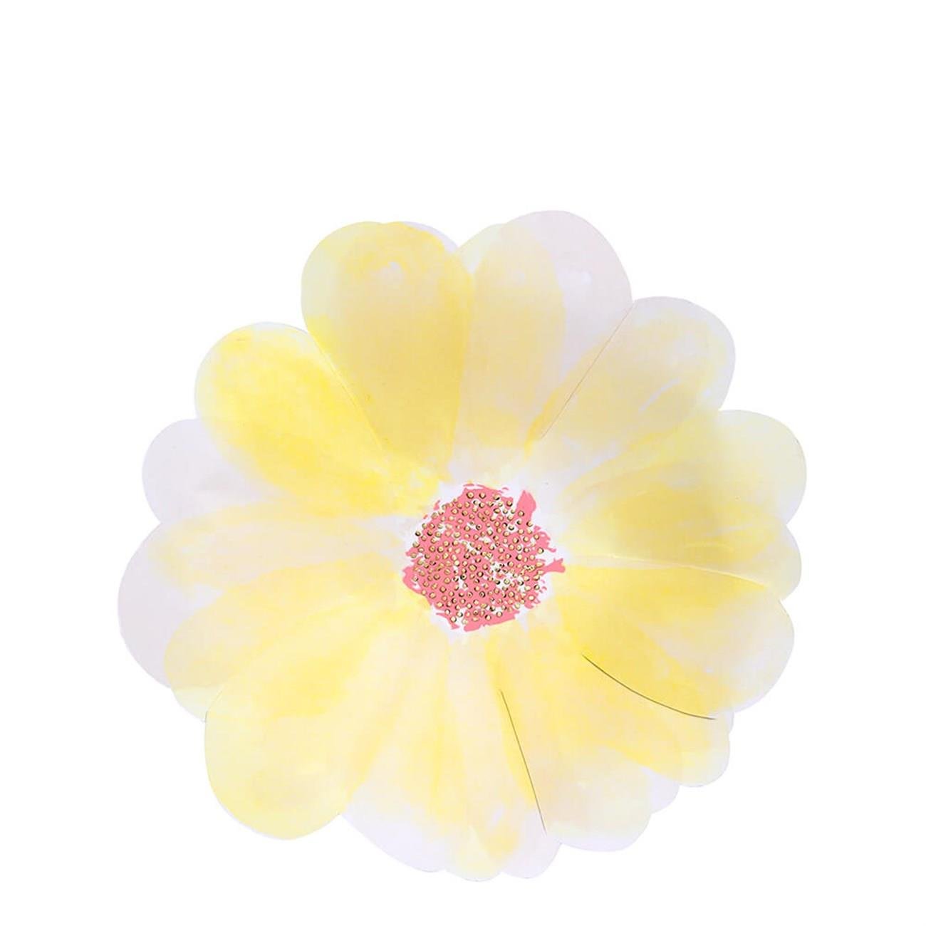 Meri Meri - Flower Garden Plates - Çiçek Bahçesi Tabaklar - S - 8'li